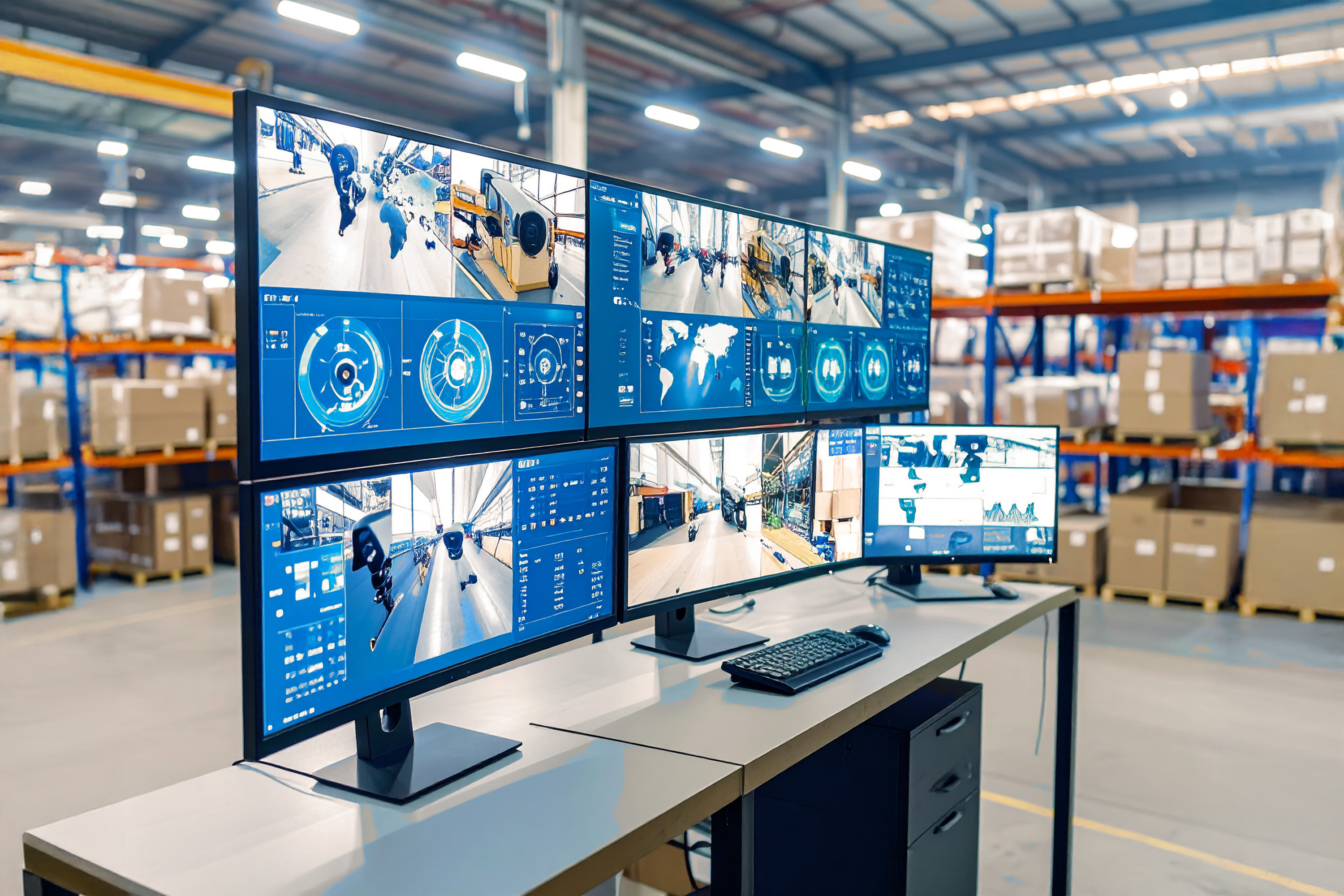 Lagerüberwachung in Logistikzentren